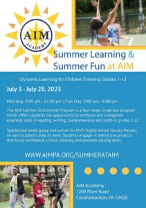 Elementary Connections Digital Edition advertisement for AIM Academy Summer Learning
