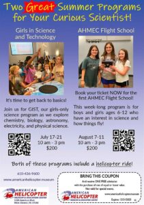Elementary Connections Digital Edition advertisement for American Helicopter Museum and Education Center