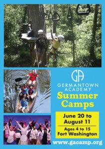 Elementary Connections Digital Edition advertisement for Germantown Academy Summer camps