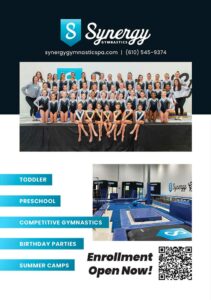 Elementary Connections Digital Edition advertisement for Synergy Gymnastics
