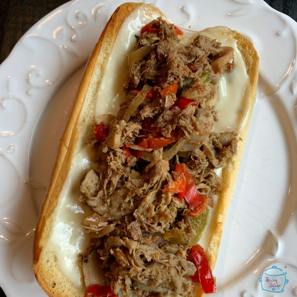 Philly cheesesteak sandwich